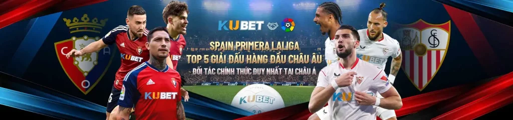 KUBET là nhà tài trợ chính của giải đấu Laliga